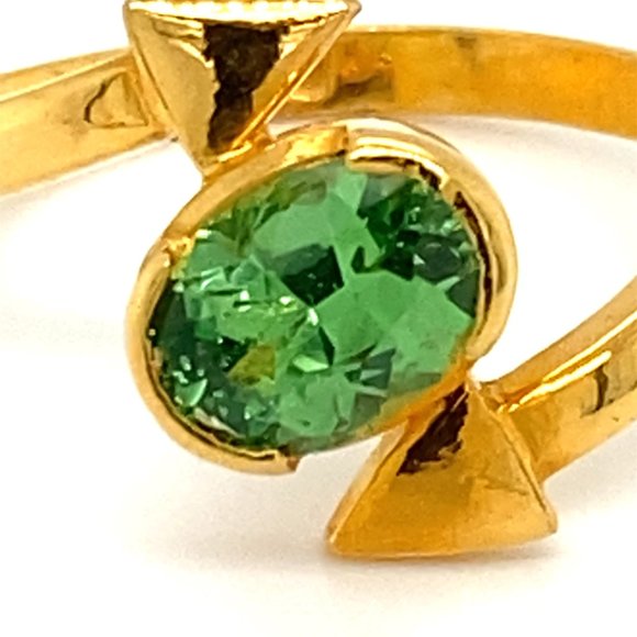 Tsavorite Garnet 1.25ct Solid 22K Gold Ring - Picture 6 of 6